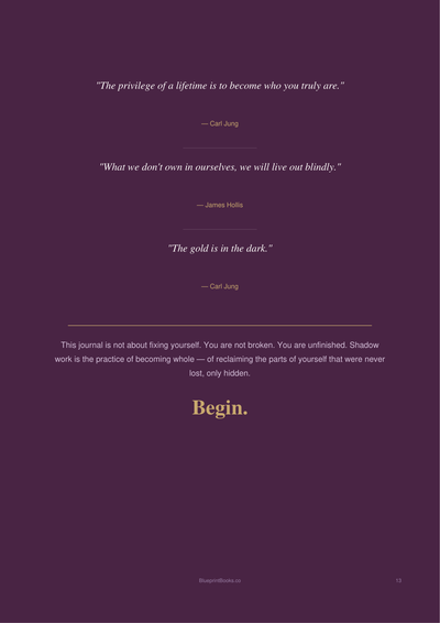 Shadow Work Journal — assessment page preview — page 4